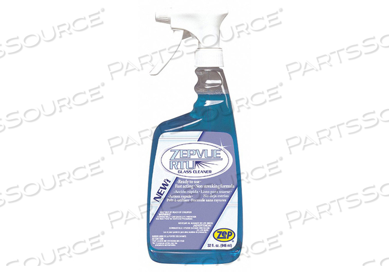 GLASS CLEANER 1 QT. SPRAY BOTTLE PK12 by Zep