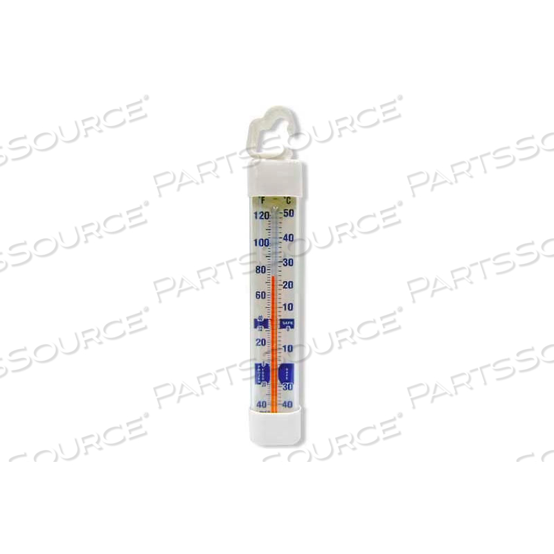 VERTICAL GLASS TUBE REFRIGERATOR/FREEZER THERMOMETER 