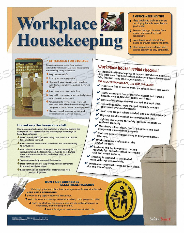 SAFETY POSTER WORKPLACE HOUSEKEEPING ENG by SafetyPoster