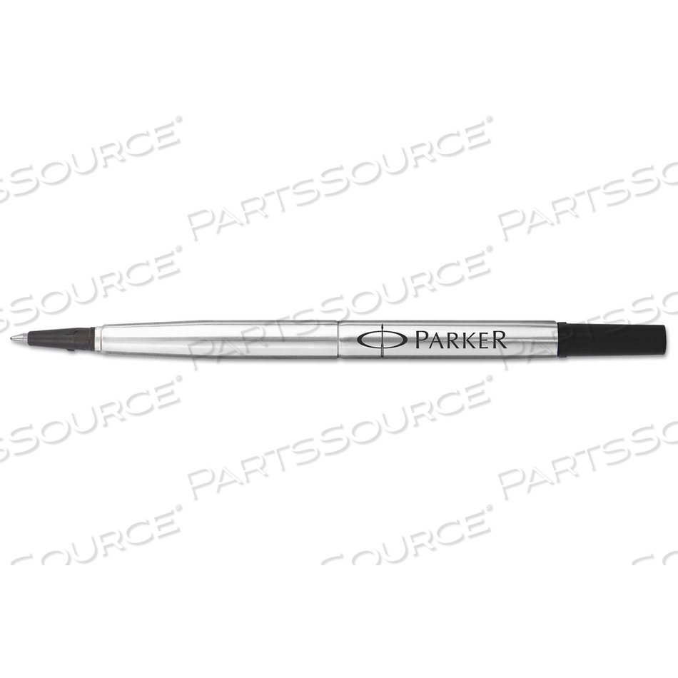 REFILL FOR PARKER ROLLER BALL PENS, MEDIUM CONICAL TIP, BLACK INK by Parker