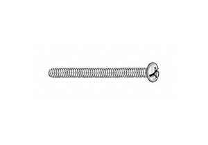 MACHINE SCREW, #10-24 THREAD SIZE, 1 IN LG, STEEL, ZINC PLATED, ROUND, ASME B18.6.3, INCH by Fabory