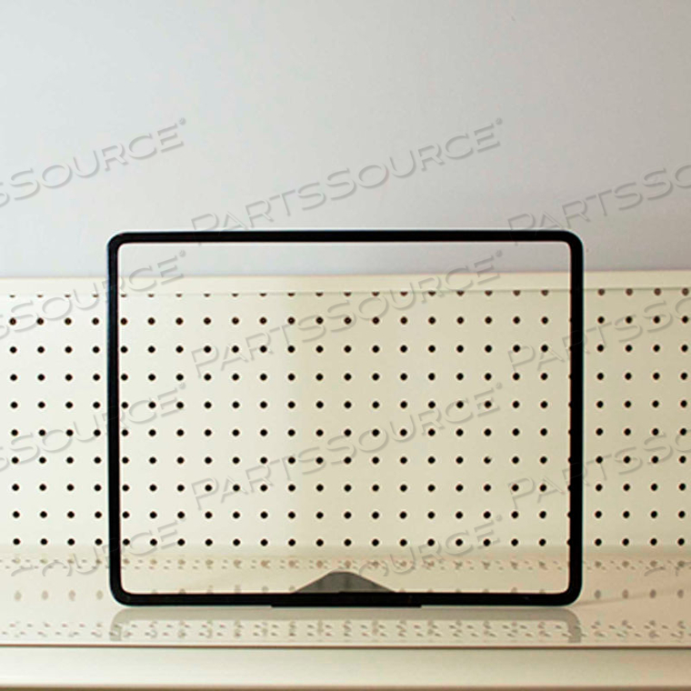 METAL SIGN FRAME WEDGE BASE 14"W X 11"H BLACK by Asia Sources Inc.