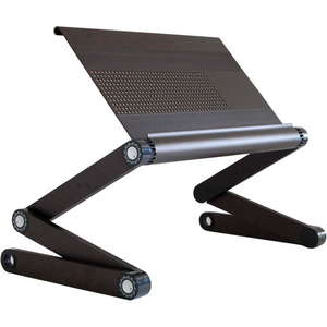 WORKEZ EXECUTIVE ALUMINUM LAPTOP & TABLET COOLING STAND, BLACK by Uncaged Ergonomics