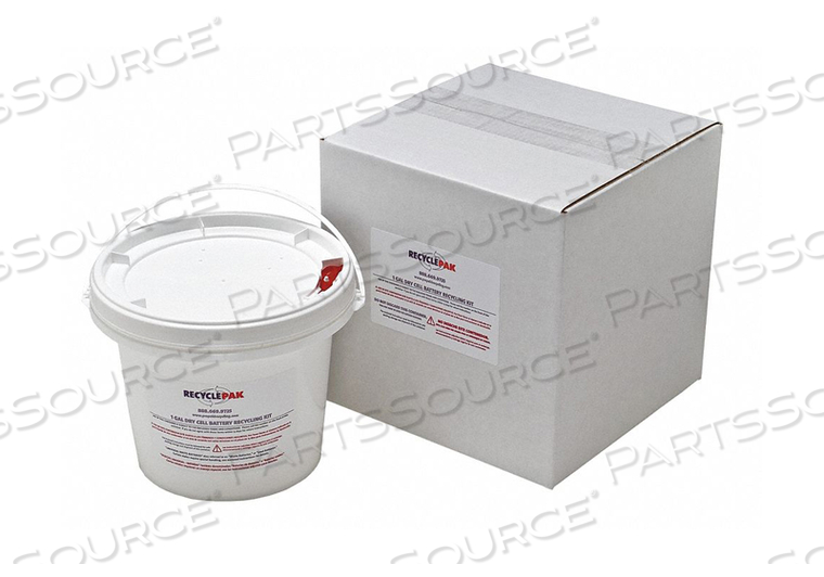 DRY CELL BATTERY RECYCLING PAIL 1 GAL. by Recyclepak