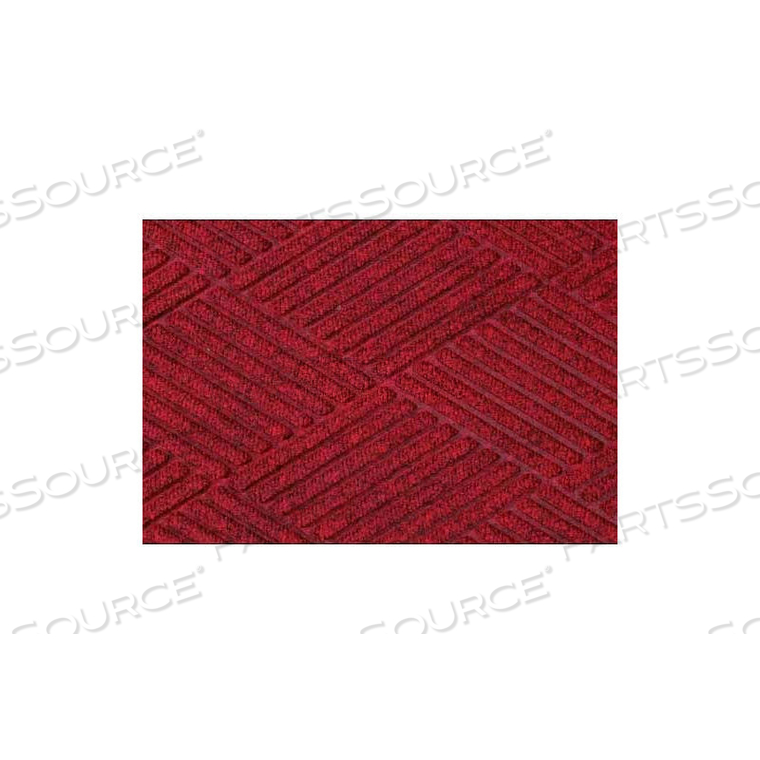 WATERHOG CLASSIC DIAMOND MAT 3/8" THICK 3' X 4' RED/BLACK 