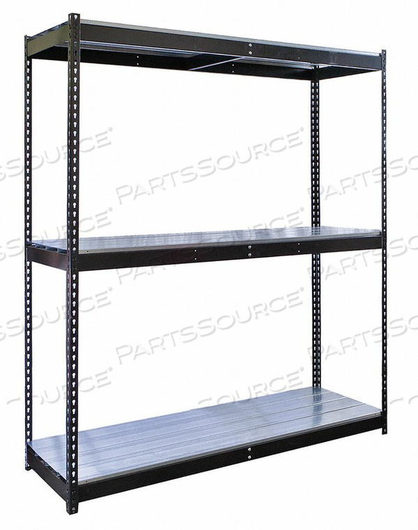 BOLTLESS SHELVING STARTER 84 H BLACK by Hallowell BOLTLESS SHELVING STARTER 84 H BLACK by Hallowell
