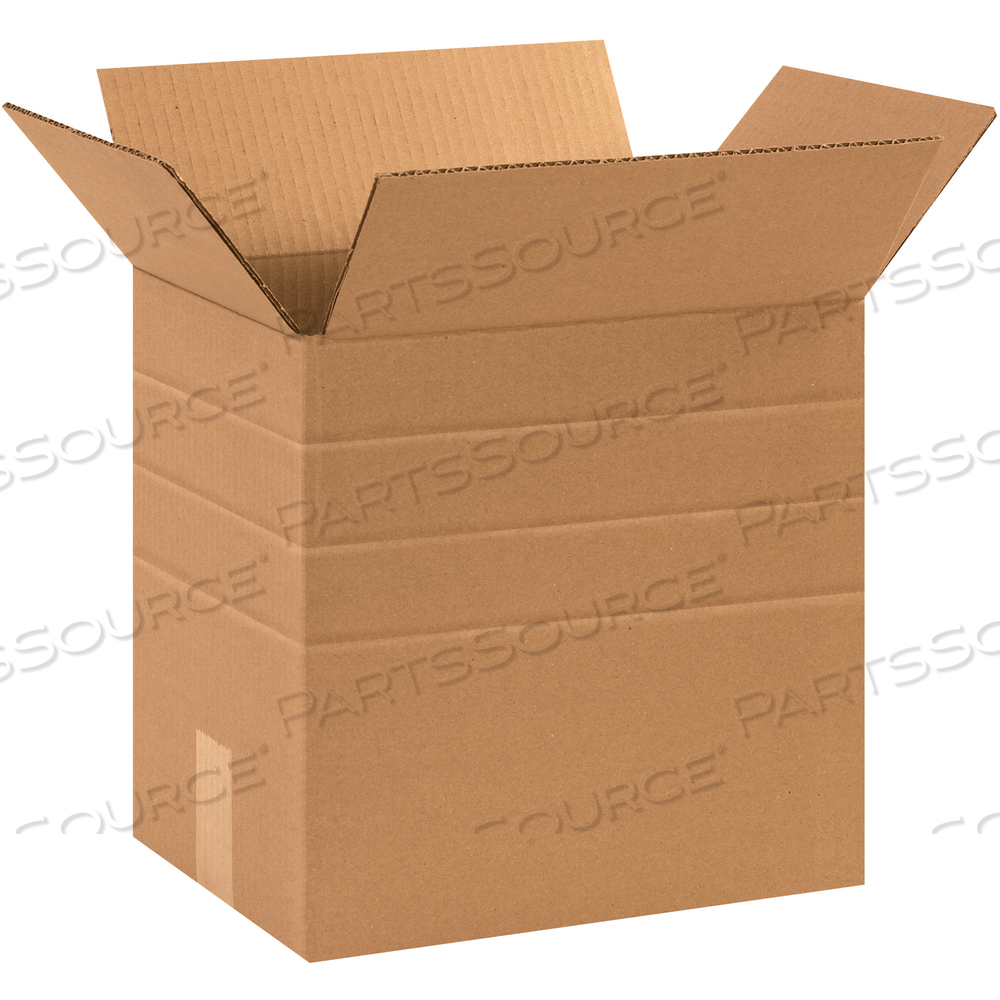 MULTI-DEPTH CORRUGATED BOXES, 13 1/4" X 10 1/4" X 12", KRAFT, 25/BUNDLE by BOX Partners (Box Acquisitions, LLC)
