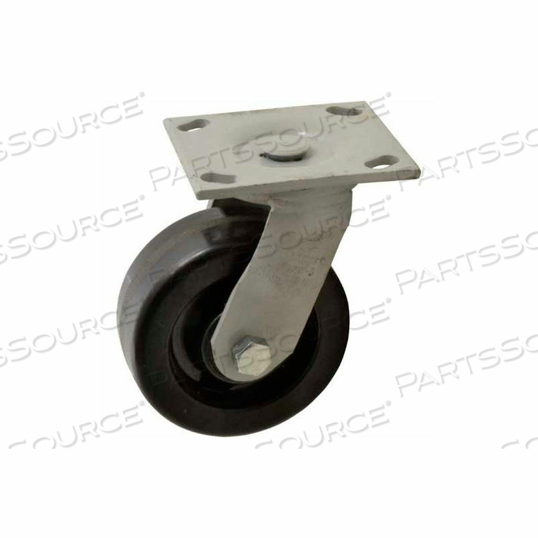 SANITATION CONTAINER SWIVEL CASTER - PHENOLIC 5" DIA. - 1000 LB. CAP. by Fairbanks Scale