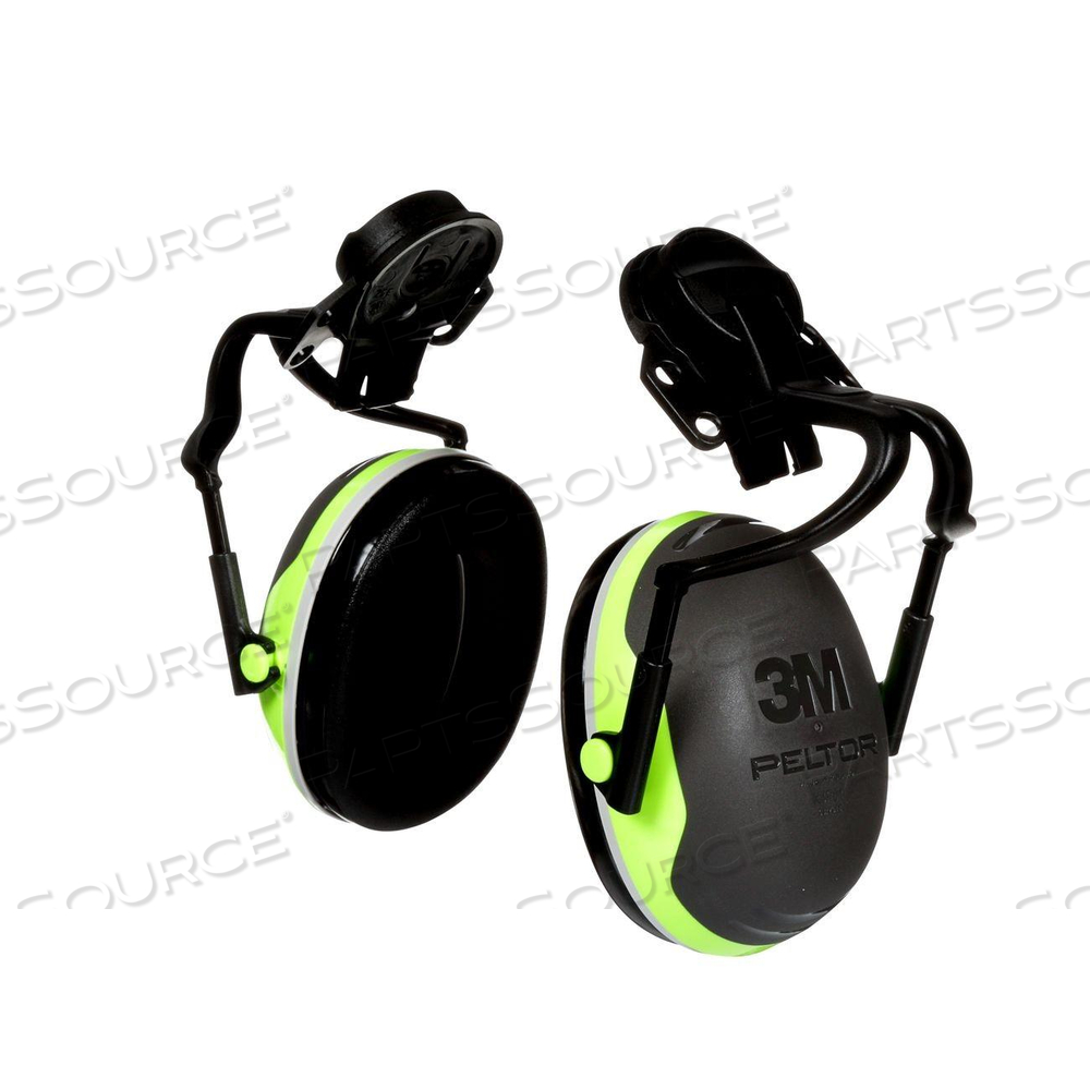 3M PELTOR EARMUFFS, HARD HAT ATTACHED, 26 DB, CHARTREUSE, BLACK by 3M Consumer