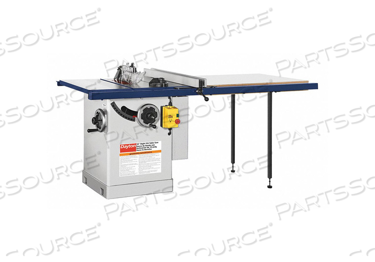 CABINET TABLE SAW 3450 RPM 10 IN BLADE by DAYTON ELECTRIC MANUFACTURING CO CABINET TABLE SAW 3450 RPM 10 IN BLADE by DAYTON ELECTRIC MANUFACTURING CO