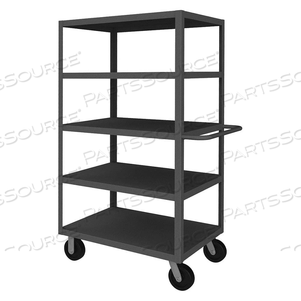 UTILITY CART WITH FLUSH METAL SHELVES, 3,000 LB LOAD CAPACITY, 36 IN X 24 IN, FLAT by Approved Vendor