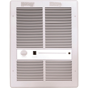 FAN FORCED WALL HEATER WITH SUMMER FAN SWITCH - 4800W 240V WHITE by TPI Corporation