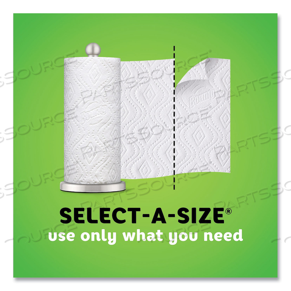 SELECT-A-SIZE KITCHEN ROLL PAPER TOWELS, 2-PLY, WHITE, 5.9 X 11, 110 SHEETS/ROLL, 6 ROLLS/CARTON 