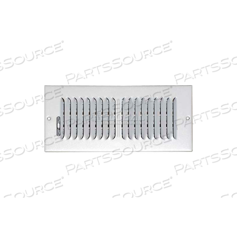 SPEEDI-GRILLE CEILING OR WALL VENT REGISTER WITH 2 WAY DEFLECTION 4" X 8" by Applied Applications Int'l, LLC