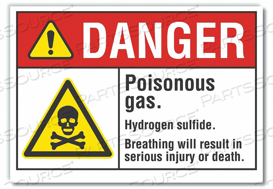 DANGER SIGN 10 W X 7 H 0.001 THICK by Lyle Signs Inc. DANGER SIGN 10 W X 7 H 0.001 THICK by Lyle Signs Inc.