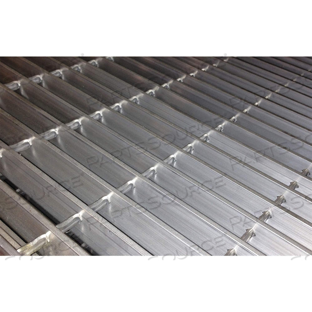 BAR GRATING, ALUMINUM, 1.25 IN OVERALL HT, 4 FT OVERALL LG, 36 IN OVERALL WD, 4 IN CROSS BAR SPACING by Approved Vendor BAR GRATING, ALUMINUM, 1.25 IN OVERALL HT, 4 FT OVERALL LG, 36 IN OVERALL WD, 4 IN CROSS BAR SPACING by Approved Vendor