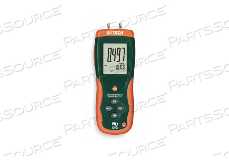 DIGITAL MANOMETER 0 TO 13.85 IN WC by Extech Instruments
