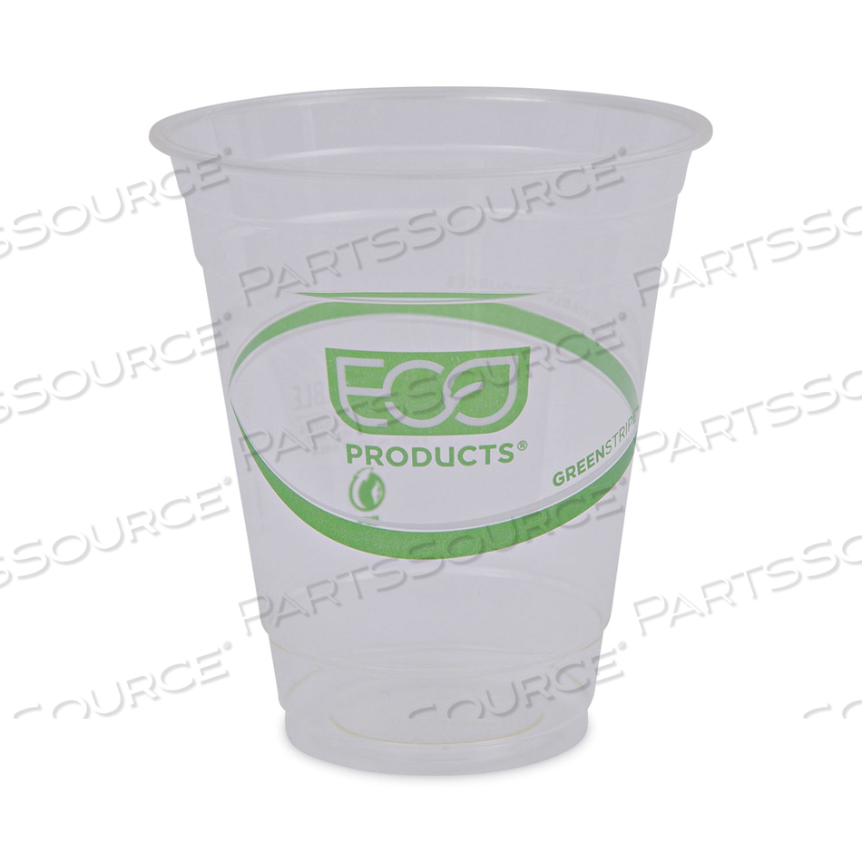 GREENSTRIPE RENEWABLE AND COMPOSTABLE COLD CUPS, 12 OZ, CLEAR by Eco-Products