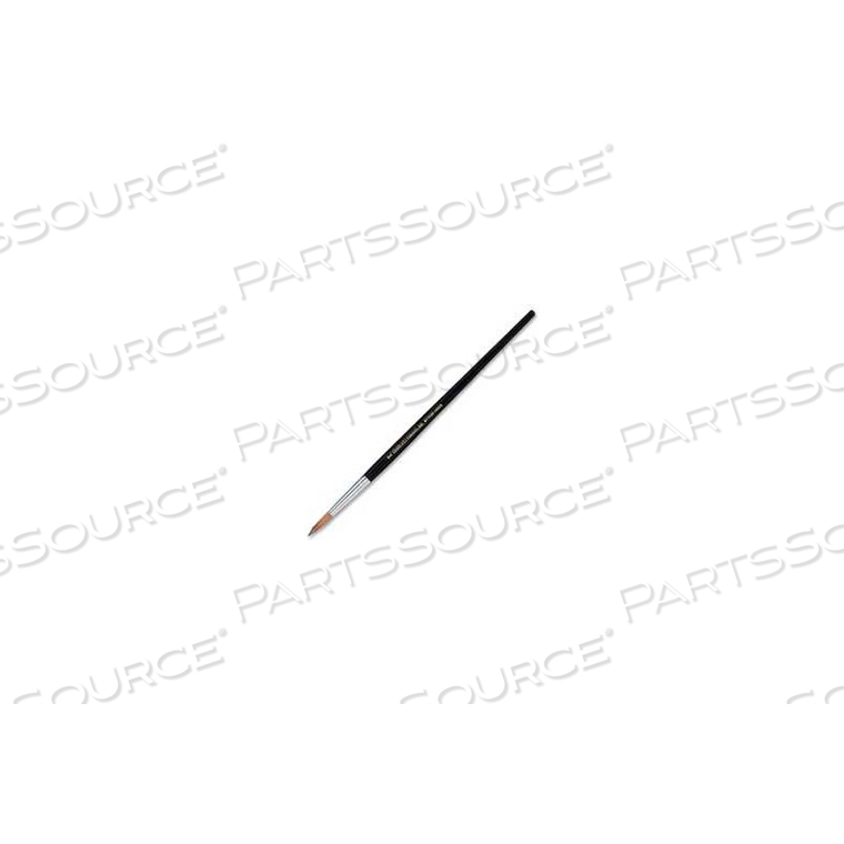 CLI ROUND CAMEL HAIR PAINT BRUSHES, NO. 10, ALUMINUM FERRULE, WOOD HANDLE, 12/DOZEN by Charles Leonard