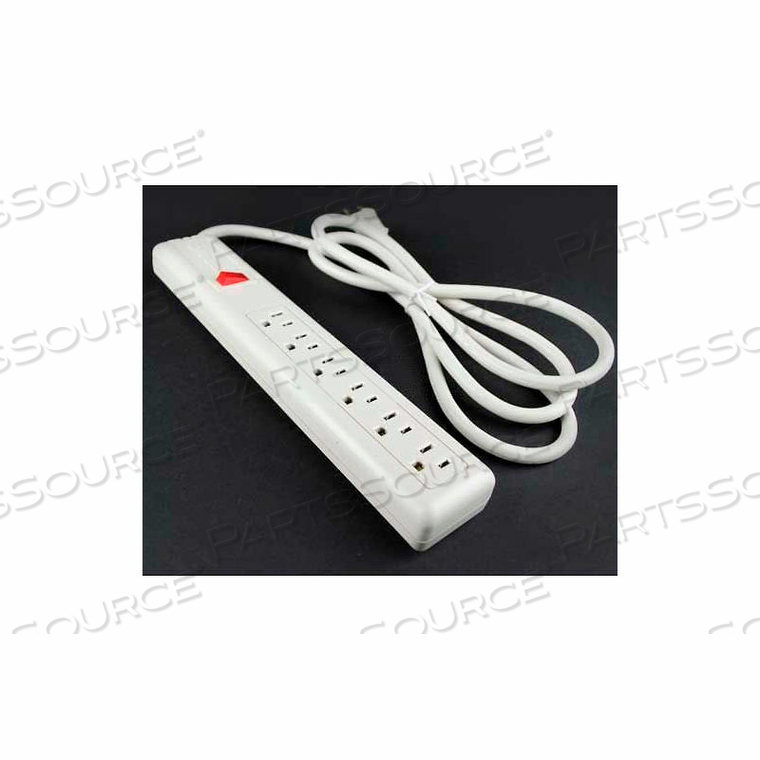 POWER STRIP, 6 OUTLETS, 6 FT., 15A 125V by Wiremold
