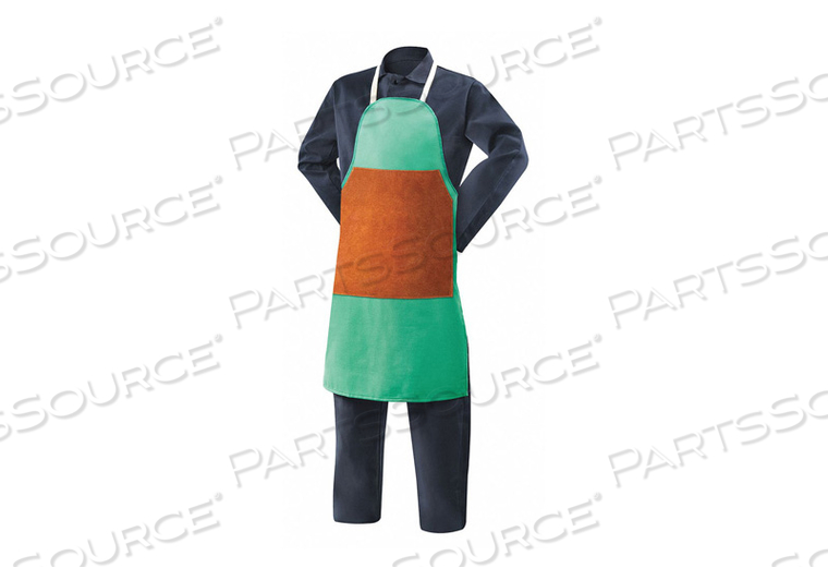 COTTON BIB APRON FLAME RESIST 36 GREEN by Steiner