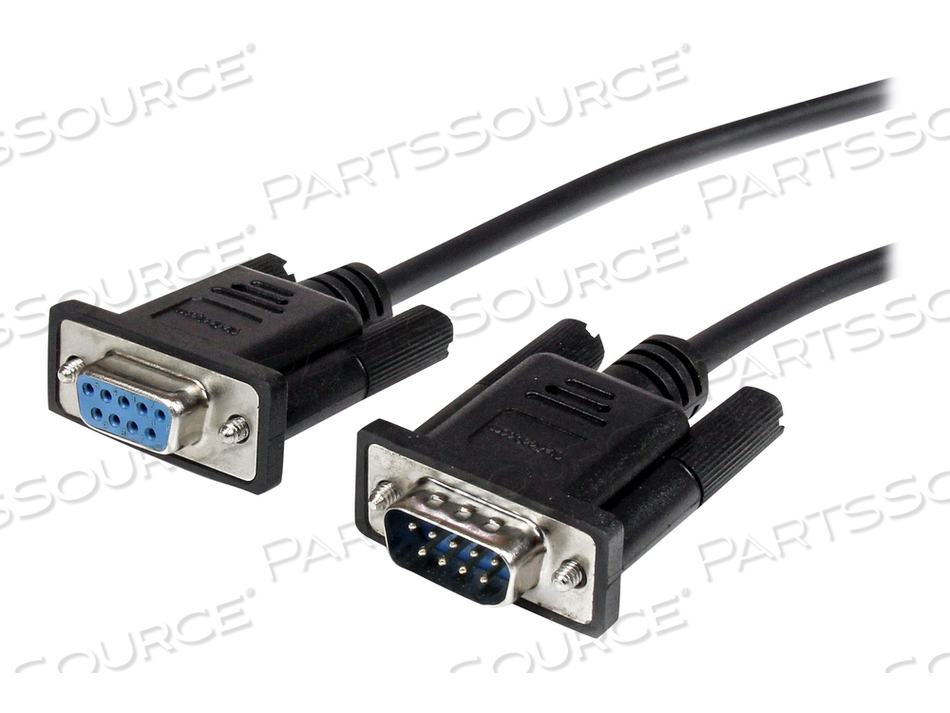 2M BLACK STRAIGHT THROUGH DB9 RS232 SERIAL CABLE - M/F by StarTech.com Ltd.