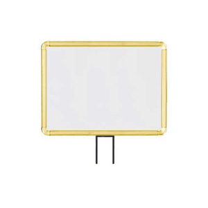 HORIZONTAL FIXED SIGN FRAME, 11" X 14", SLOTTED, GOLD by Lavi