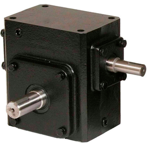 CAST IRON RIGHT ANGLE WORM GEAR REDUCER 60:1 RATIO by Worldwide Electric Corporation