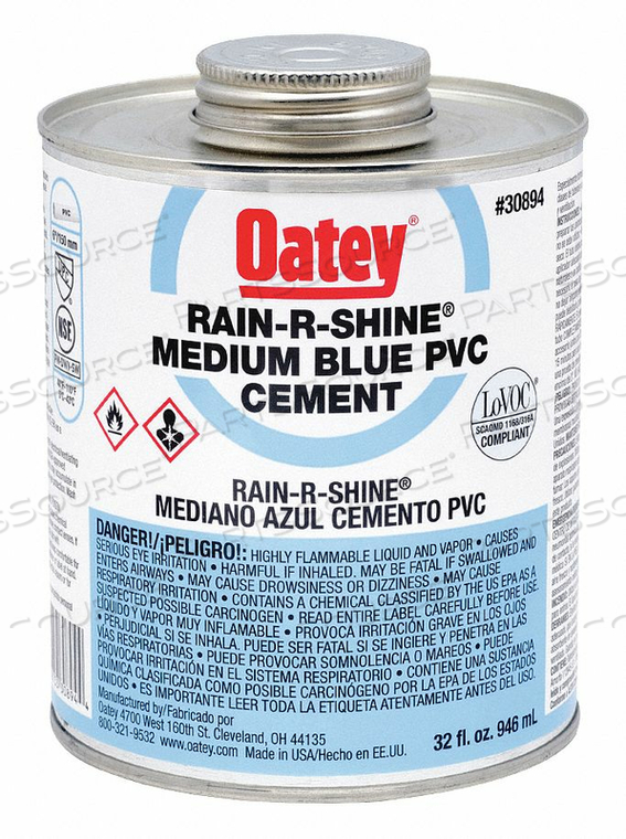 PVC CEMENT BLUE 32 OZ. by Oatey