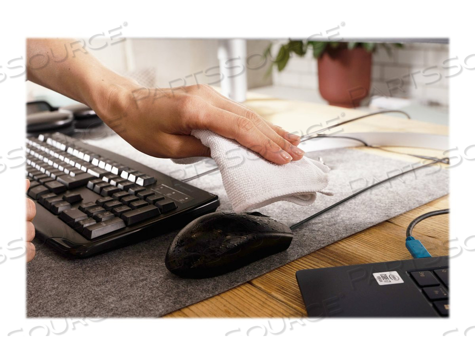 PRO FIT WASHABLE WIRED MOUSE, MOUSE, RIGHT AND LEFT-HANDED, OPTICAL, 3 BUTTONS, WIRED, USB by Kensington Computer Products