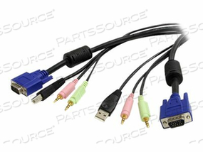 6 FT 4-IN-1 USB-VGA AND AUDIO KVM CBL by StarTech.com Ltd.