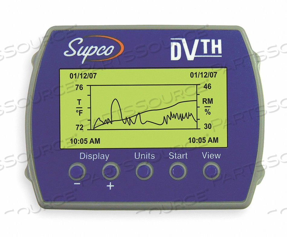 DATA VIEW LOGGER TEMP AND HUMIDITY by Supco