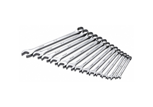 COMBO WRENCH SET LONG CHROME 6-19MM 14PC by SK Professional Tools