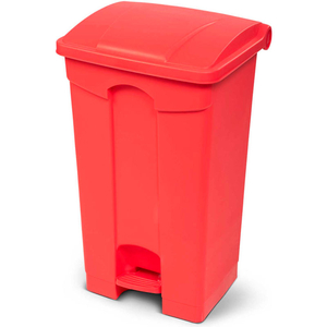 FIRE RETARDANT STEP ON CONTAINER, 23 GALLON, RED by Toter