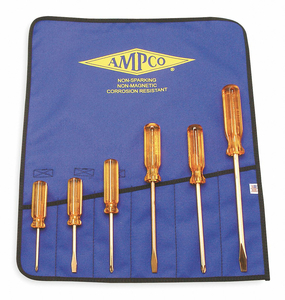 NONSPARK SCREWDRIVER SET SLOT/PHLLPS 6PC by Ampco Safety Tools