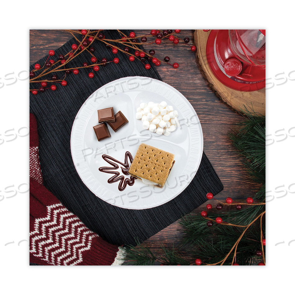 FOAM PLATE ROUND 9 WHITE PK500 by Dart Container Corporation FOAM PLATE ROUND 9 WHITE PK500 by Dart Container Corporation