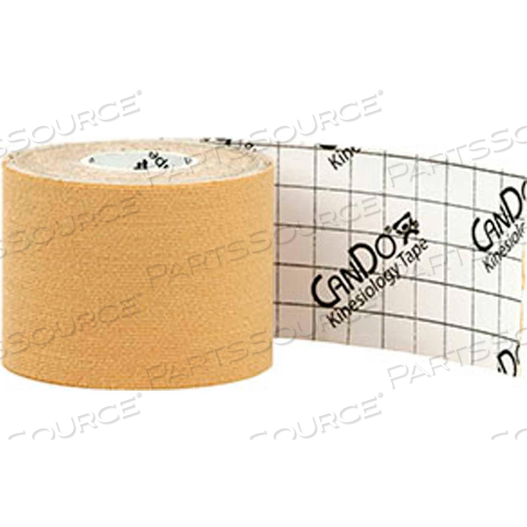 CANDO KINESIOLOGY TAPE, 2" X 16.5 FT, BEIGE, 1 ROLL by Fabrication Enterprises