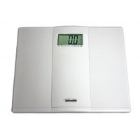 FLOOR SCALE, WHITE, 7-1/4 X 11-3/4 X 18-1/4IN DIMENSIONS, 3 X 11 X 12-1/2IN PLATFORM DIMENSIONS, STEP ON PLATFORM TYPE, AC ADAPTER/BATTERY O by Health O Meter Professional Scales