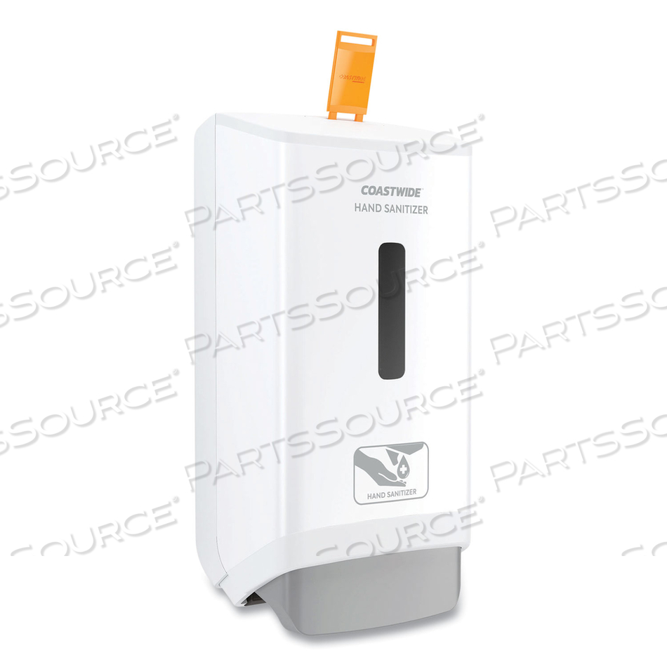 J-SERIES WALL-MOUNTED MANUAL HAND SANITIZER DISPENSER, 1,200 ML, 6.12 X 4.11 X 11.5, WHITE 