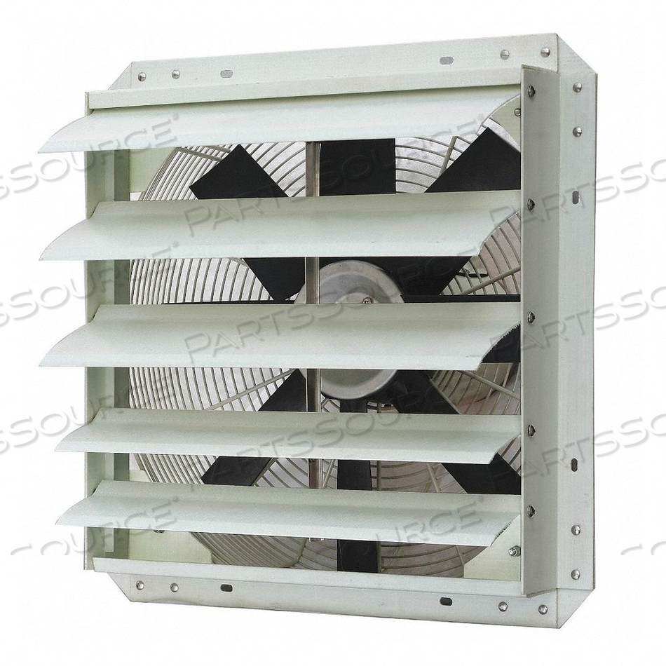 EXHAUST FAN, BLADE DIAMETER 18 IN, BLADE MATERIAL FIBERGLASS, EXHAUST AIRFLOW @ 0.000 IN SP 2,616 CFM, FOR CUT-OUT WIDTH 19 IN, FRAME MATERI by DAYTON ELECTRIC MANUFACTURING CO
