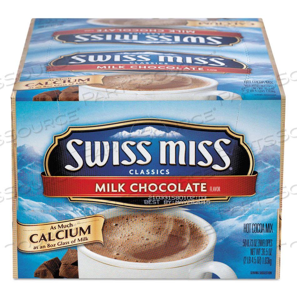 HOT COCOA MIX, REGULAR, 0.73 OZ. PACKETS, 50 PACKETS/BOX by Swiss Miss HOT COCOA MIX, REGULAR, 0.73 OZ. PACKETS, 50 PACKETS/BOX by Swiss Miss