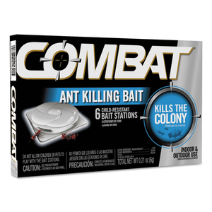 COMBAT ANT KILLING SYSTEM, CHILD-RESISTANT, KILLS QUEEN AND COLONY, 6/BOX, 12 BOXES/CARTON by Combat COMBAT ANT KILLING SYSTEM, CHILD-RESISTANT, KILLS QUEEN AND COLONY, 6/BOX, 12 BOXES/CARTON by Combat