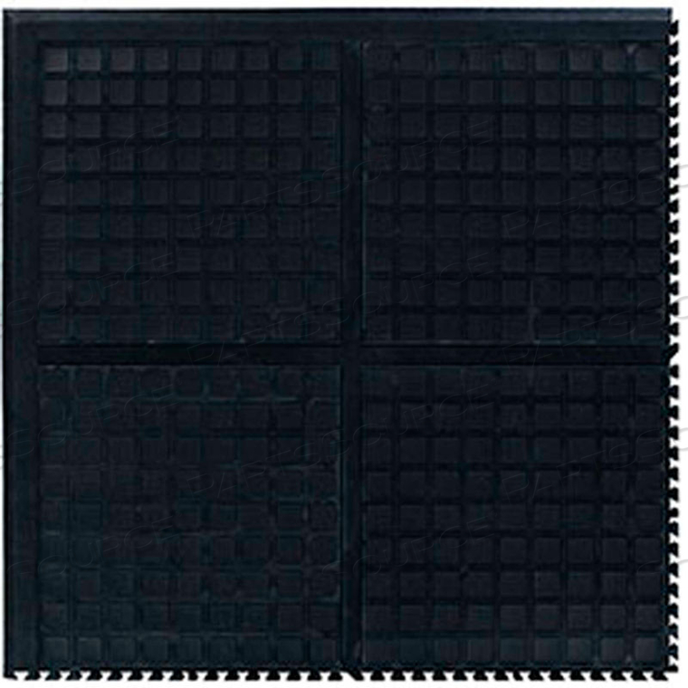 HOG HEAVEN III COMFORT MODULAR CORNER TILE 3/4" THICK 3' BLACK by Andersen Company