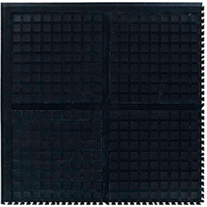 HOG HEAVEN III COMFORT MODULAR CORNER TILE 3/4" THICK 3' BLACK by Andersen Company