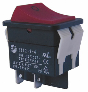 ROCKER SWITCH DPST 4 CONNECTIONS by Power First