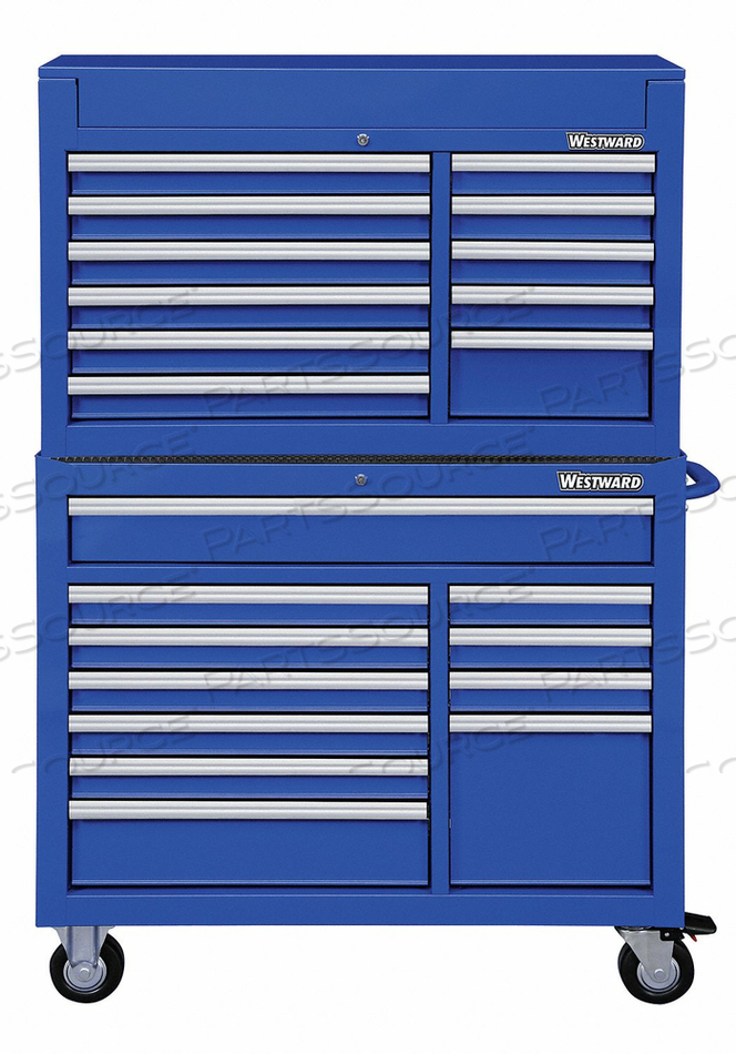 H1764 COMBNTN TOOL CHEST/CABNT 18-1/2 IN. BLUE by Westward H1764 COMBNTN TOOL CHEST/CABNT 18-1/2 IN. BLUE by Westward