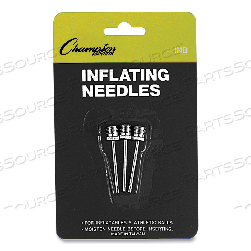 NICKEL-PLATED INFLATING NEEDLES FOR ELECTRIC INFLATING PUMP by Champion Sports
