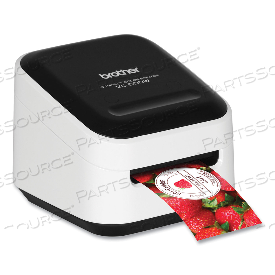 VC-500W VERSATILE COMPACT COLOR LABEL AND PHOTO PRINTER WITH WIRELESS NETWORKING, 7.5 MM/S PRINT SPEED, 4.4 X 4.6 X 3.8 by Brother