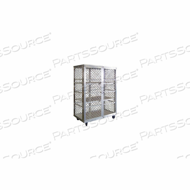 ALUMINUM AMPLIMESH SECURITY CAGE TRUCK 49 X 26-3/4 X 71 by New Age Industries