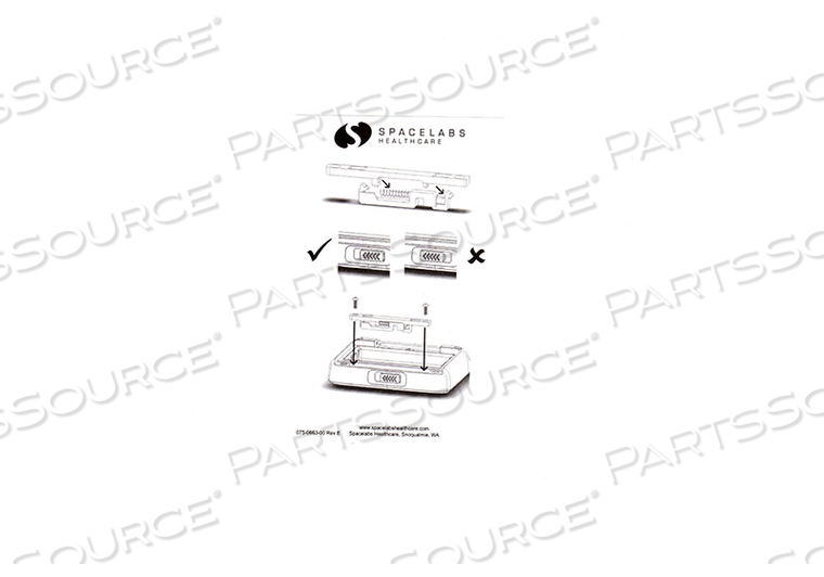 REPLACEMENT KIT, COVER LATCH by Spacelabs Healthcare